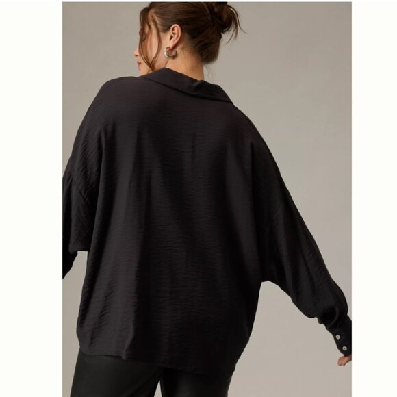 The Dylon Long-Sleeve Wide-Placket Top By Anthropologie Size Medium - Picture 5 of 10